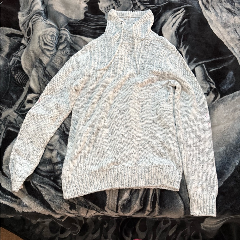 Elegant Gray Turtleneck Sweater